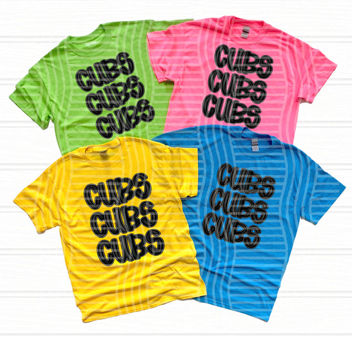 Black Stacked DTF Print