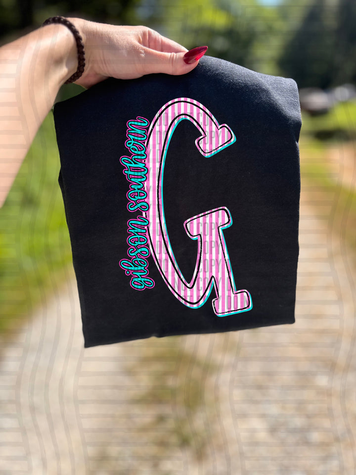 Mixy Pink Seersucker DTF Print