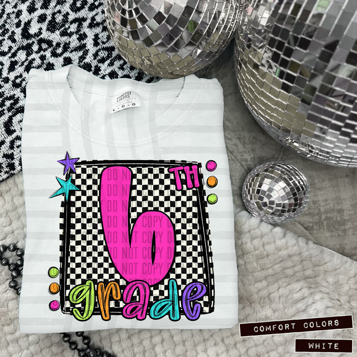 Bright Preppy Grades DTF Print