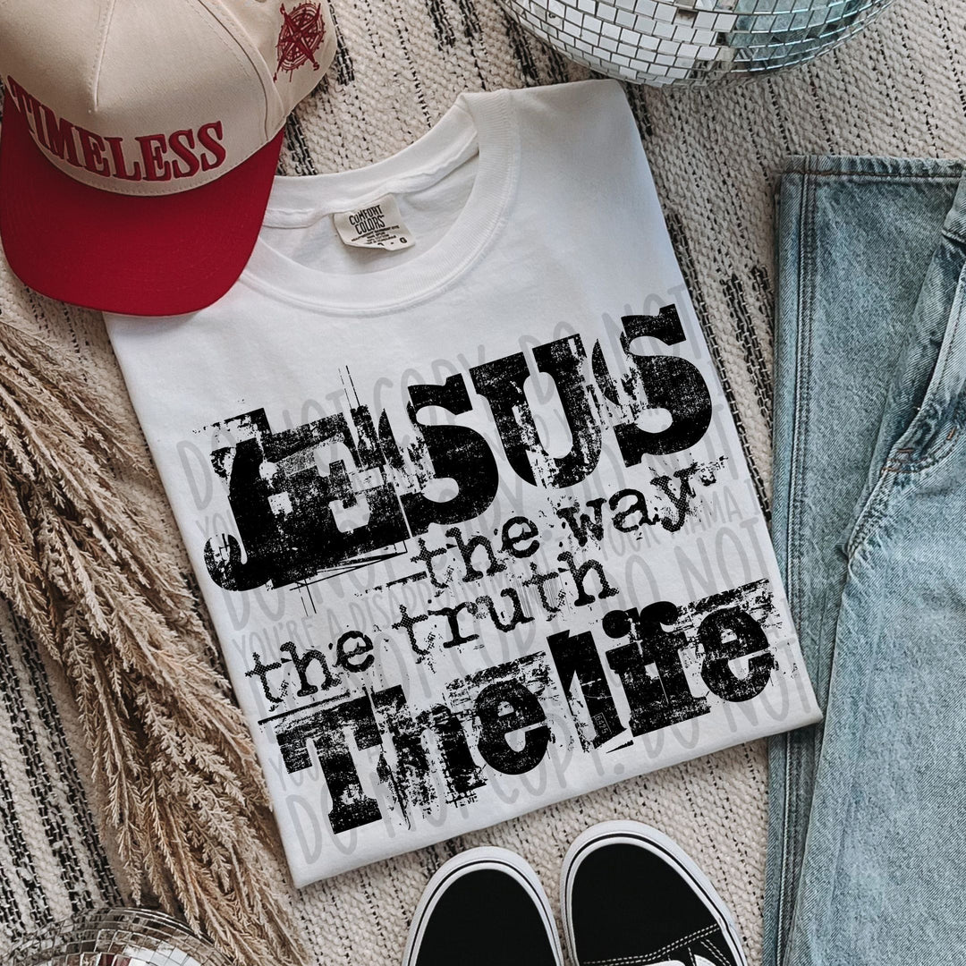Jesus The Way DTF Print