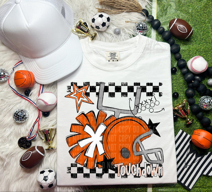 Helmet Pom Colors DTF Print