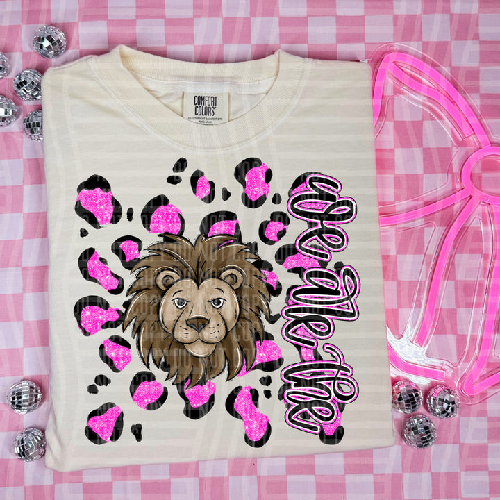 Preppy Leopard Mascot Heads DTF Print