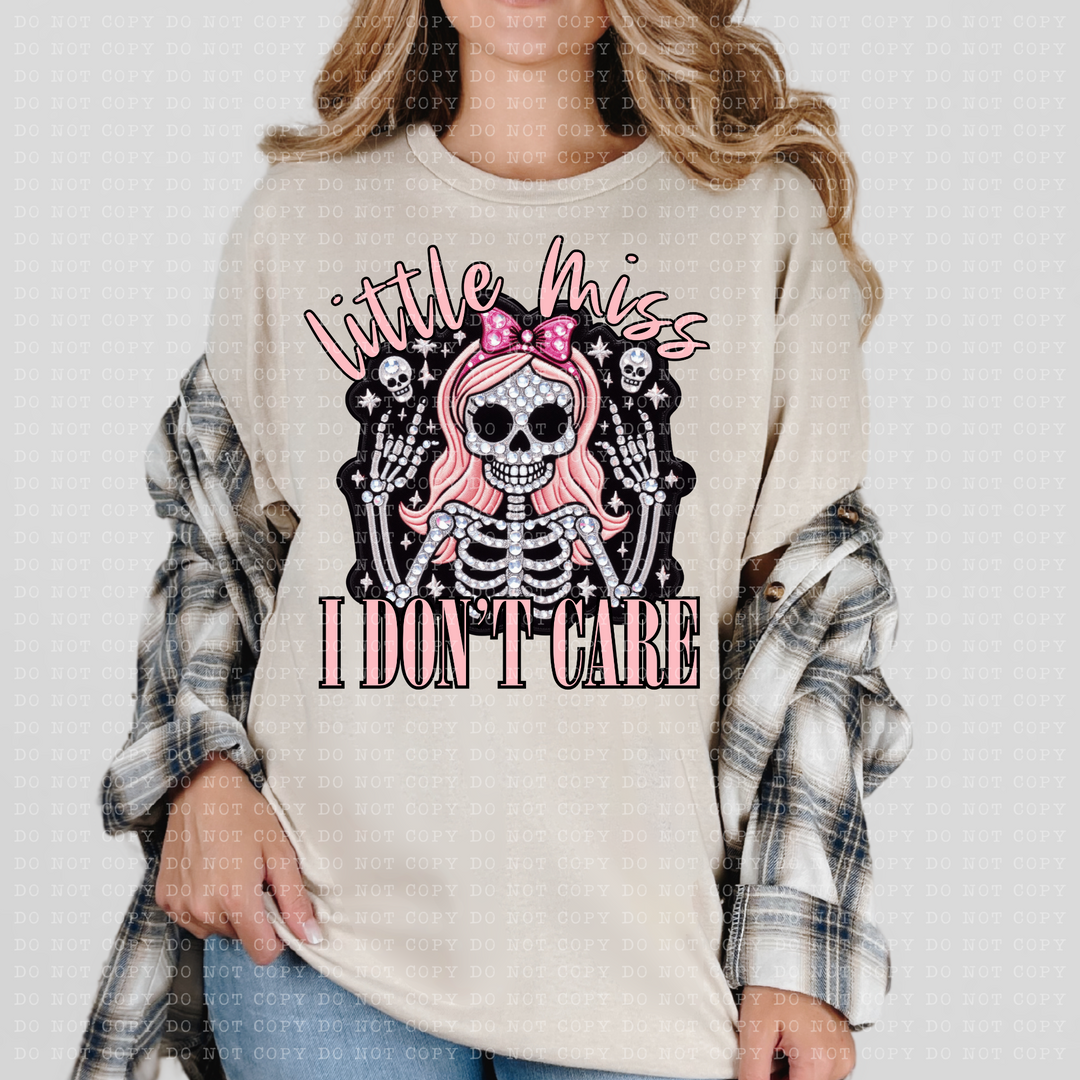 Little Miss I Don't Care DTF Print