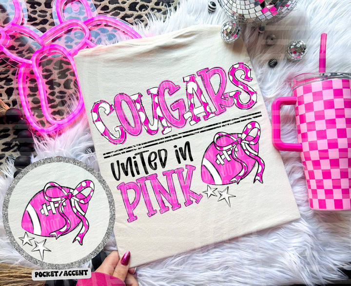 United In Pink Mascots DTF Print