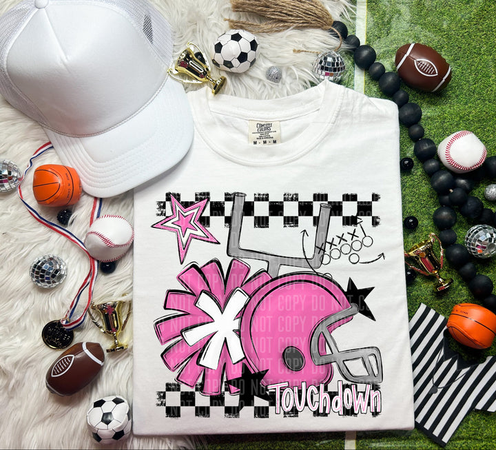 Helmet Pom Colors DTF Print