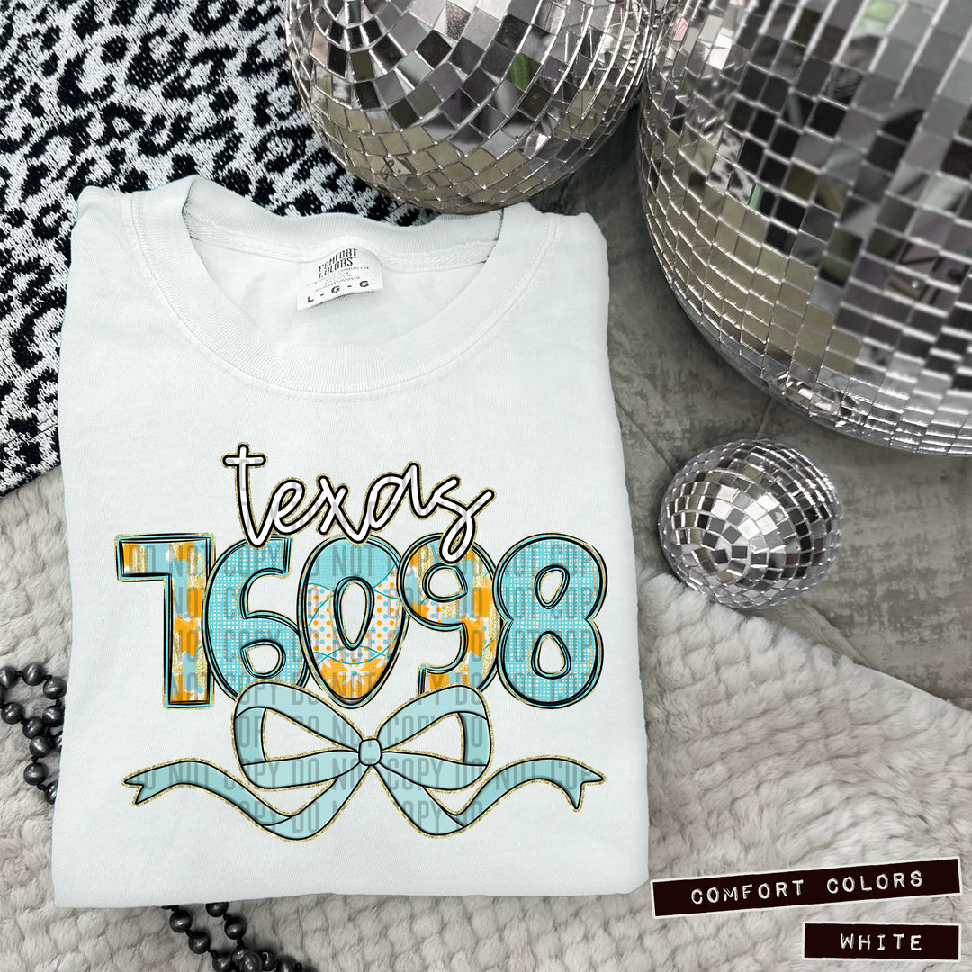Dotted Daisy Zip Codes DTF Print