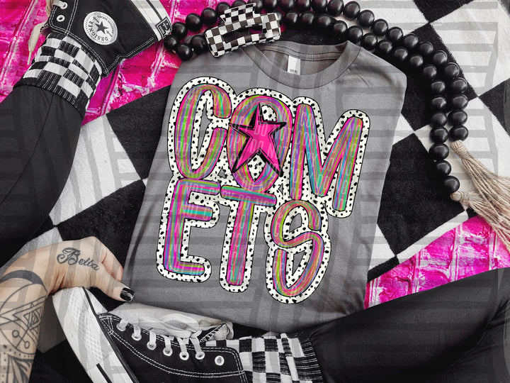 Brushstroke Dots DTF Print