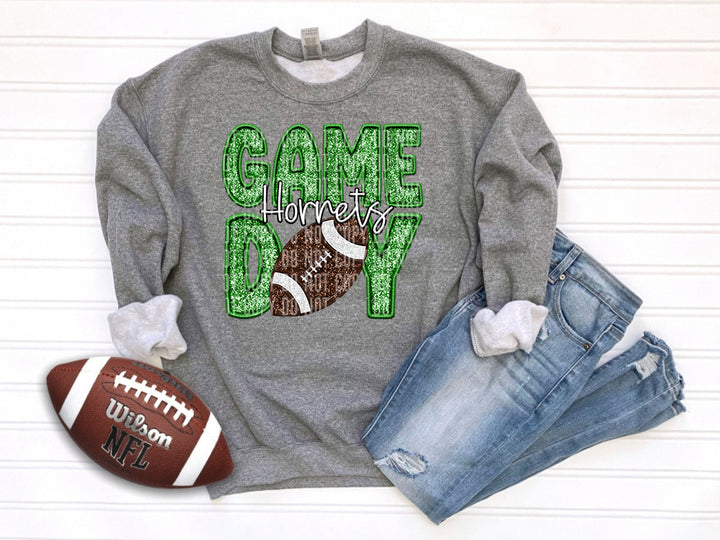 Green Football DTF Print