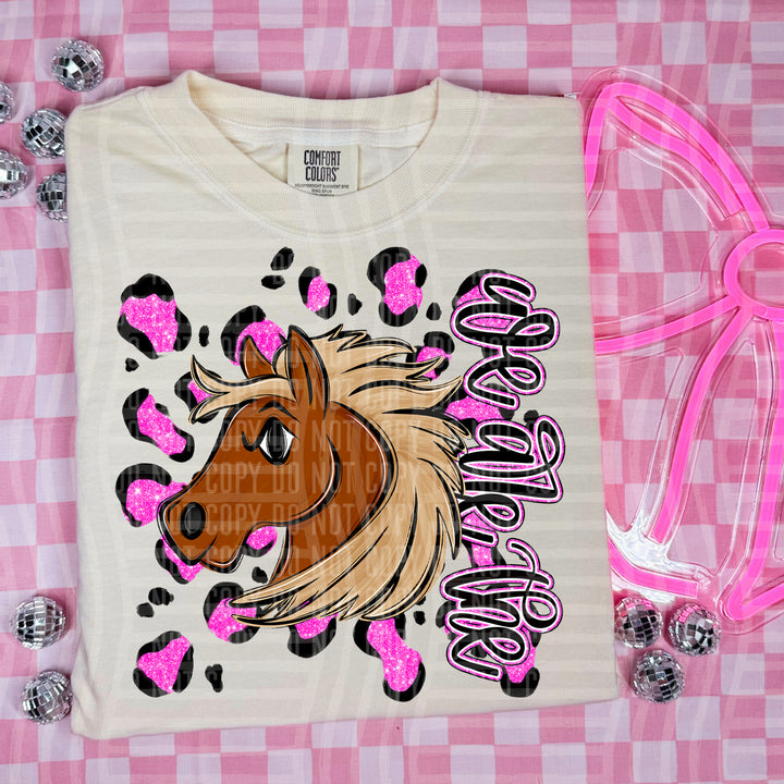 Preppy Leopard Mascot Heads DTF Print