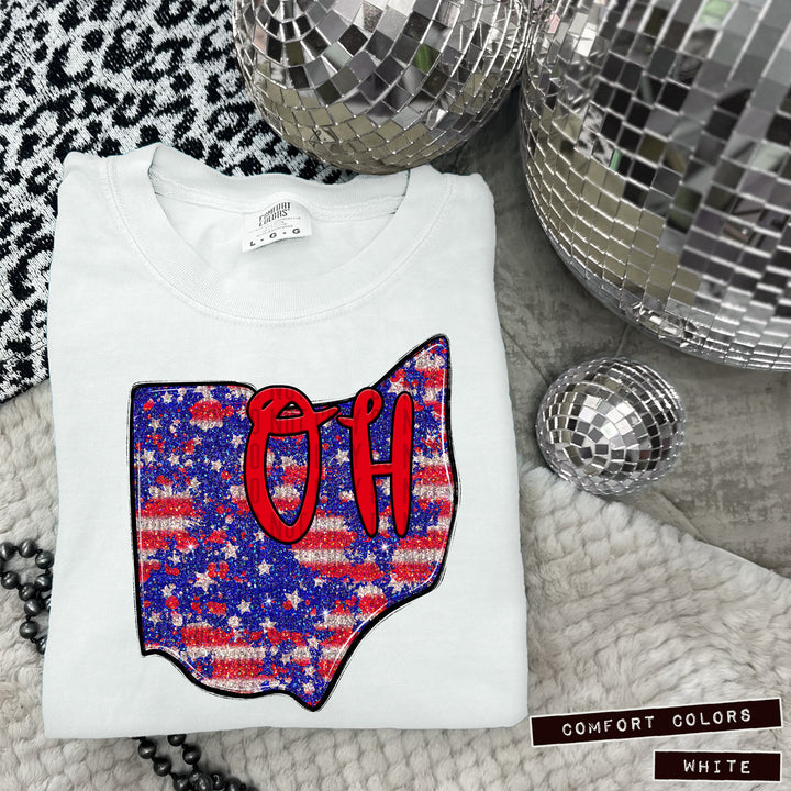 RWB States DTF Print