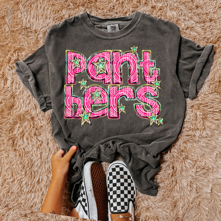 Pink Swirls DTF Print