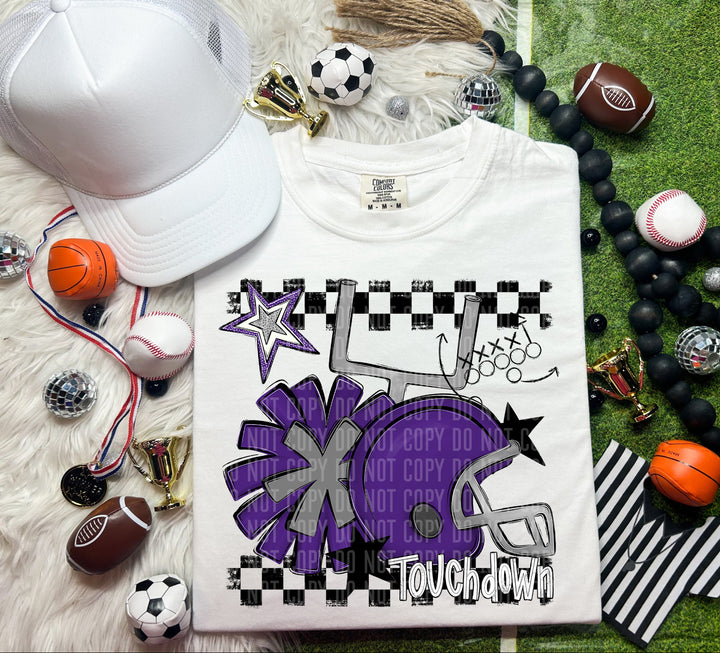 Helmet Pom Colors DTF Print