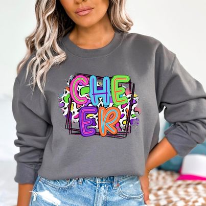 Cheer Colorful DTF Print