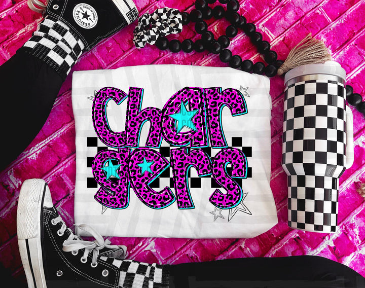 Pink Neon Leopard DTF Print