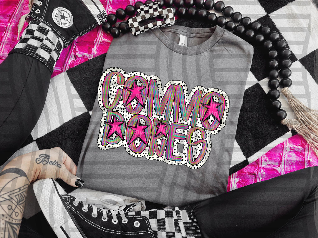 Brushstroke Dots DTF Print