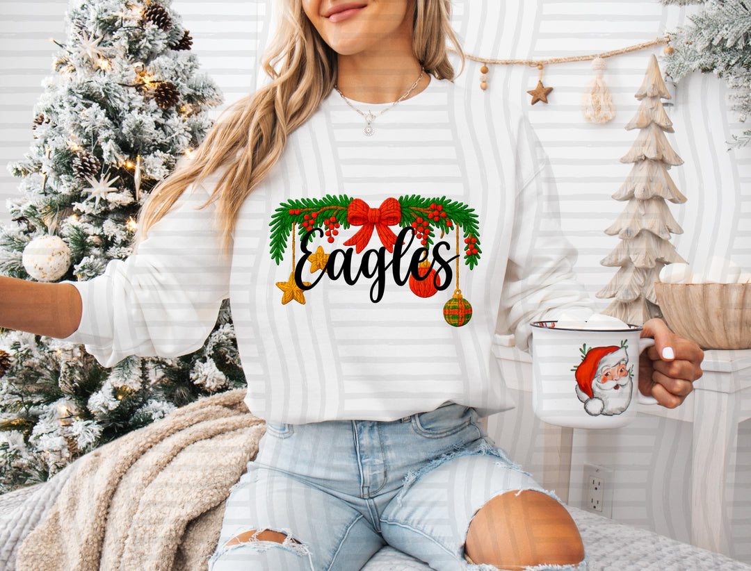 Christmas Wreath Mascots DTF Print