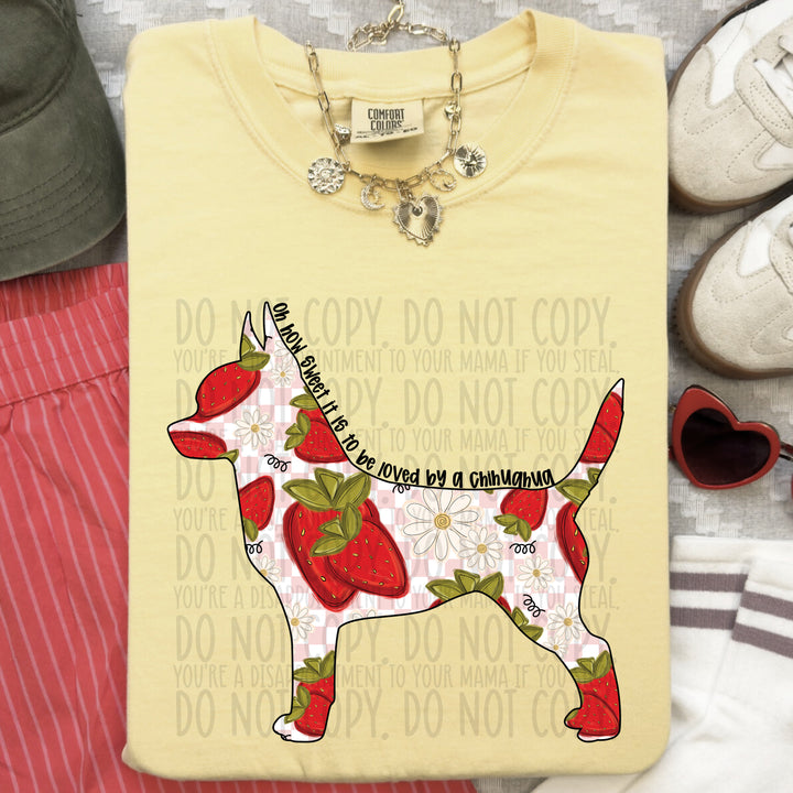 How Sweet Dog DTF Print