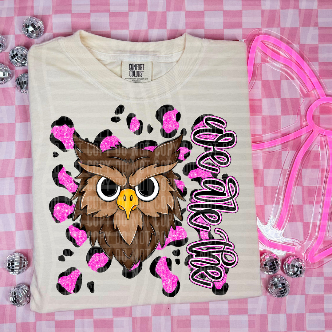 Preppy Leopard Mascot Heads DTF Print