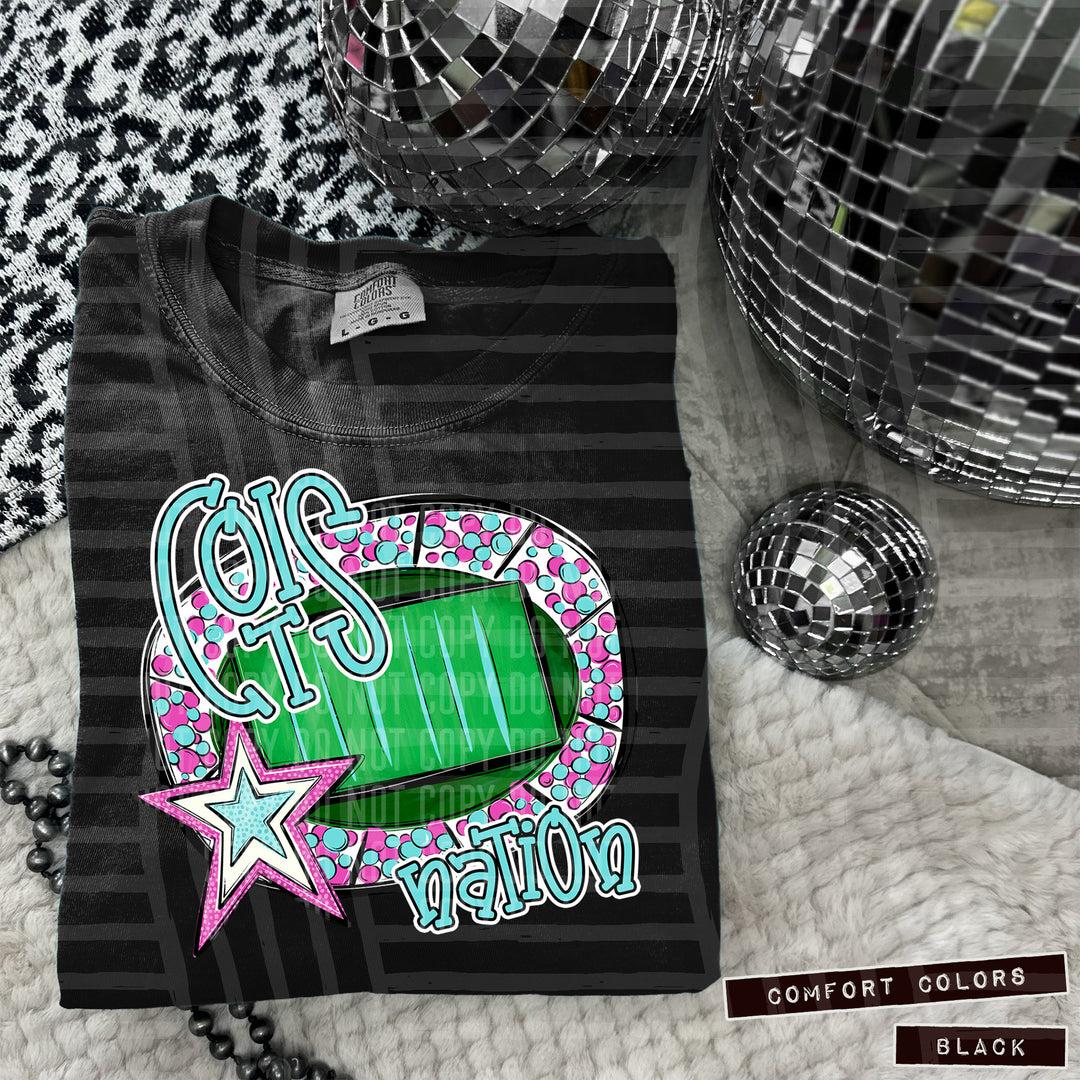 Preppy Stadium Nation DTF Print