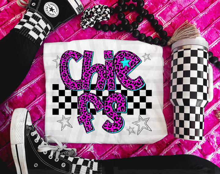 Pink Neon Leopard DTF Print