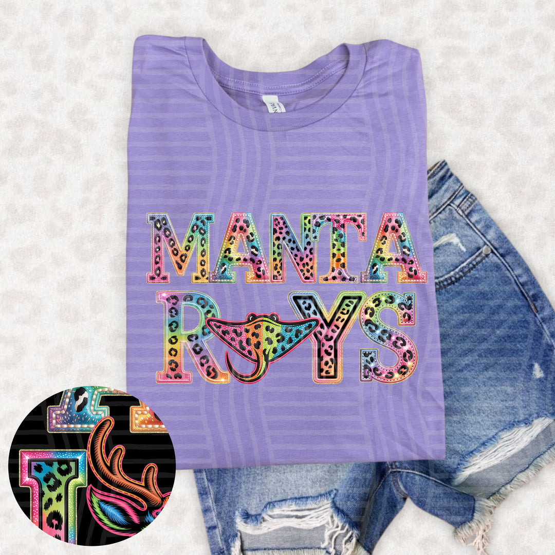 Rainbow Mascot Heads Stacked DTF Print