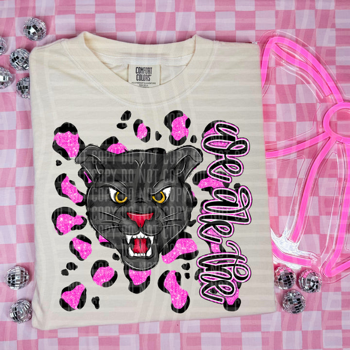 Preppy Leopard Mascot Heads DTF Print