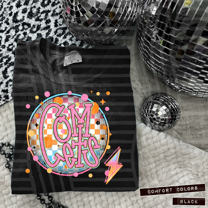 Neon Bright Circle DTF Print