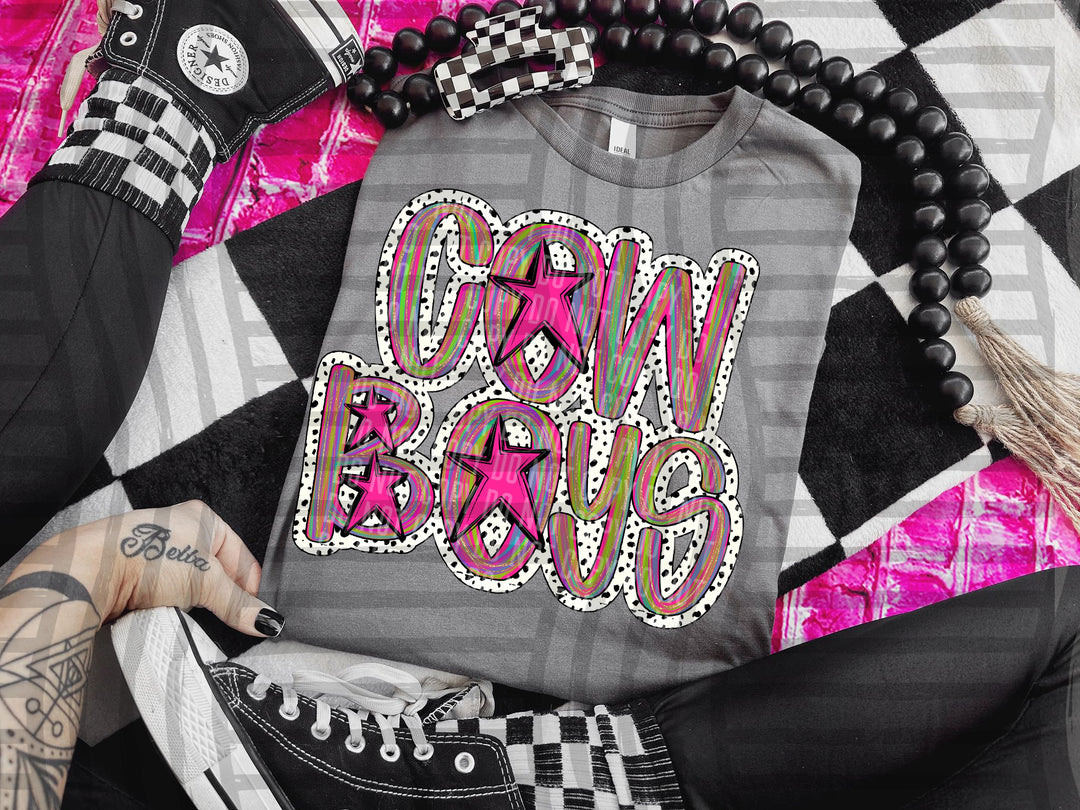 Brushstroke Dots DTF Print