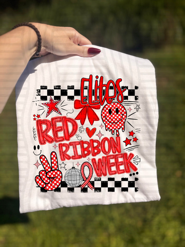 Red Ribbon DTF Print