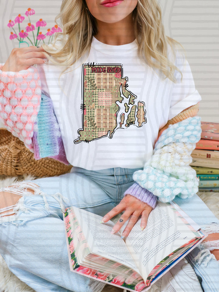 Butterfly Cottage States DTF Print