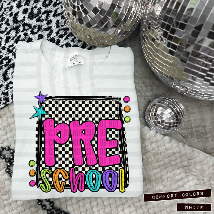 Bright Preppy Grades DTF Print