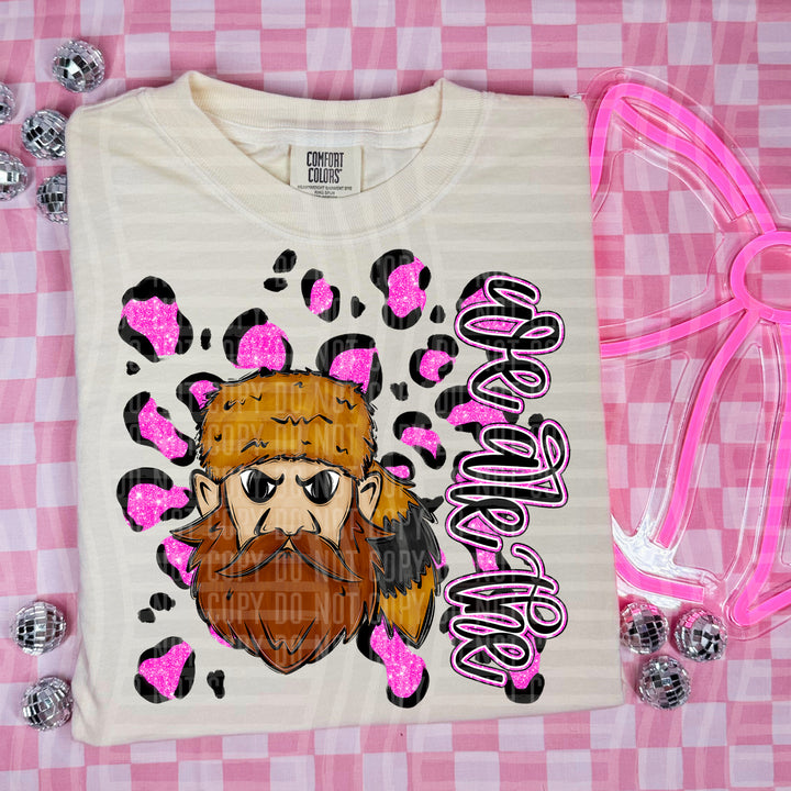Preppy Leopard Mascot Heads DTF Print