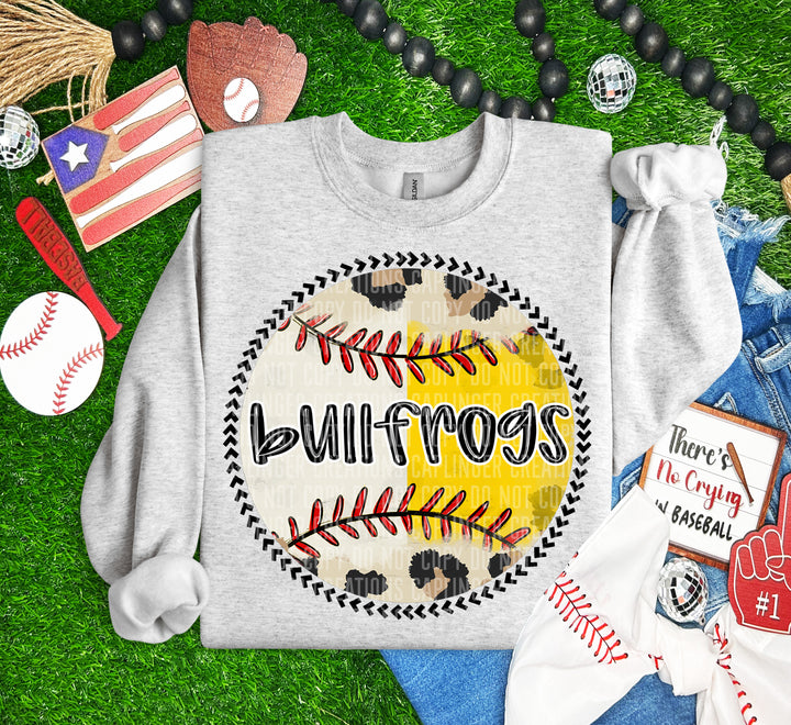 Half Baseball/Softball Round DTF Print