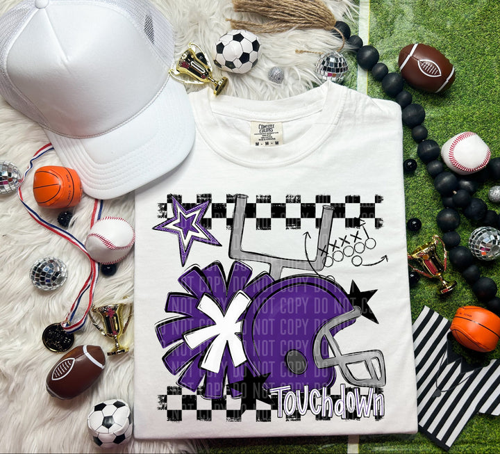 Helmet Pom Colors DTF Print