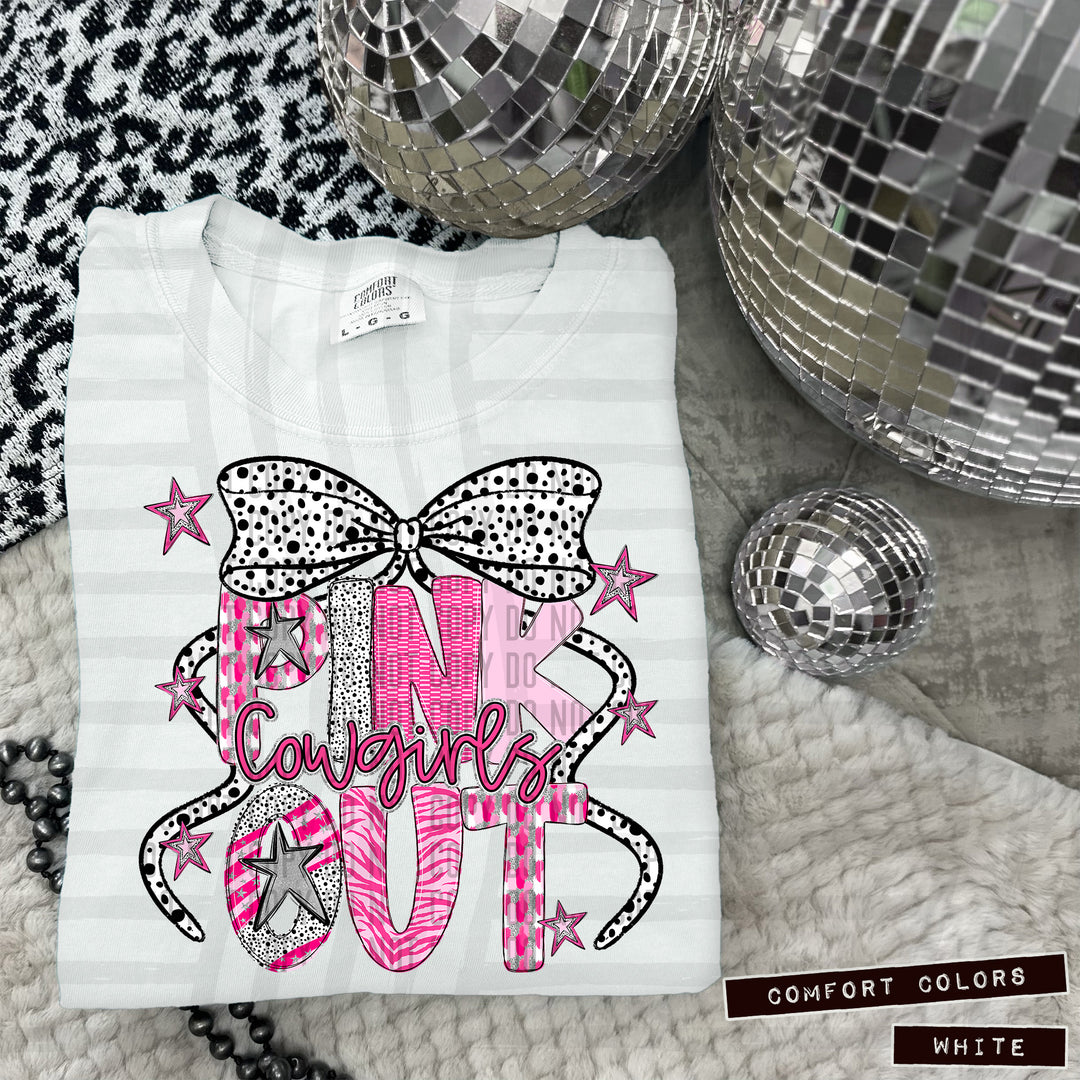Pink Out Silver DTF Print
