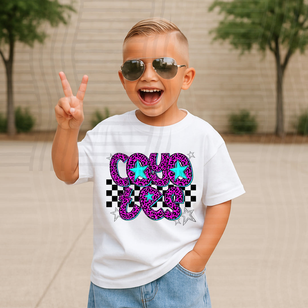 Boy Checks DTF Print