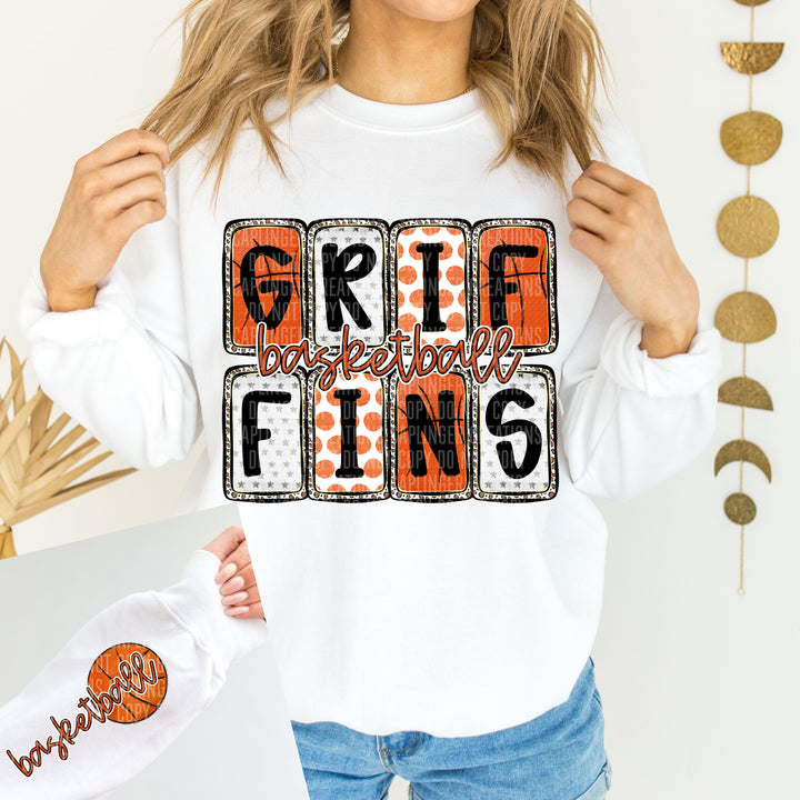 Basketball Boxed SLEEVE DTF Print