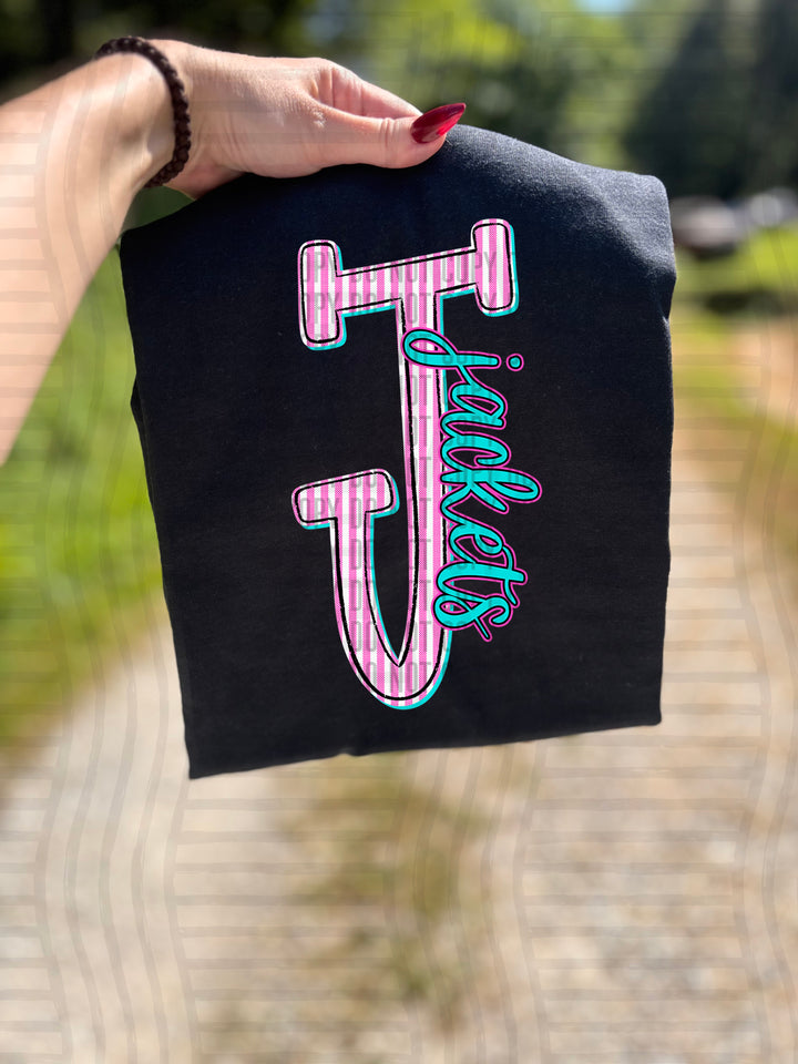 Mixy Pink Seersucker DTF Print