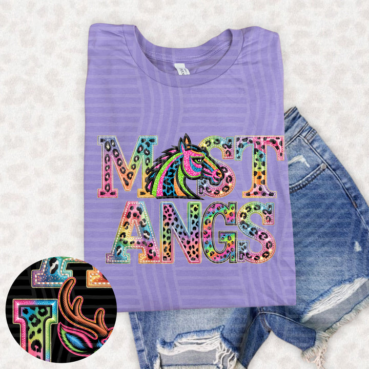 Rainbow Mascot Heads Stacked DTF Print