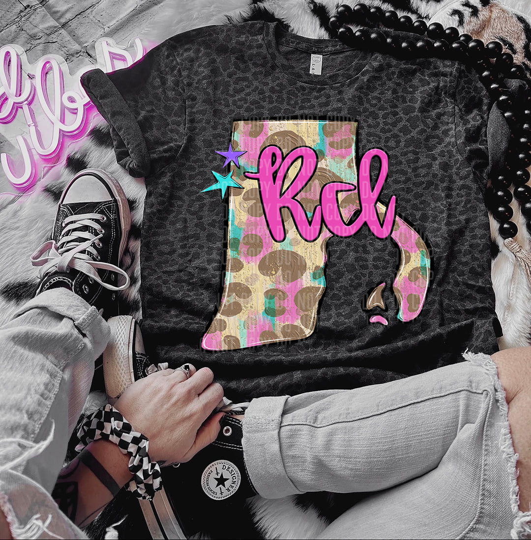 Preppy Bright States DTF Print