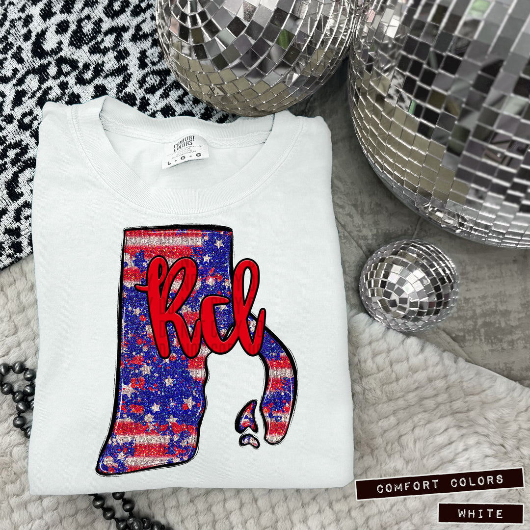 RWB States DTF Print