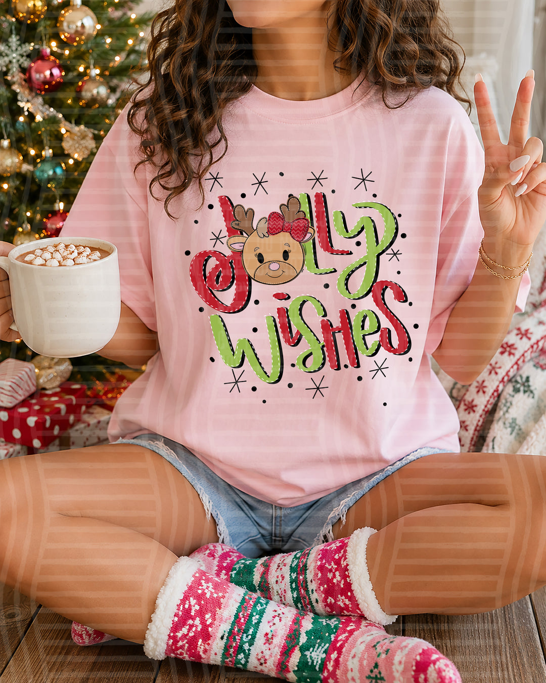Jolly Wishes DTF Print
