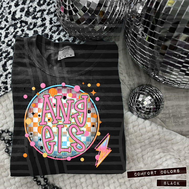 Neon Bright Circle DTF Print