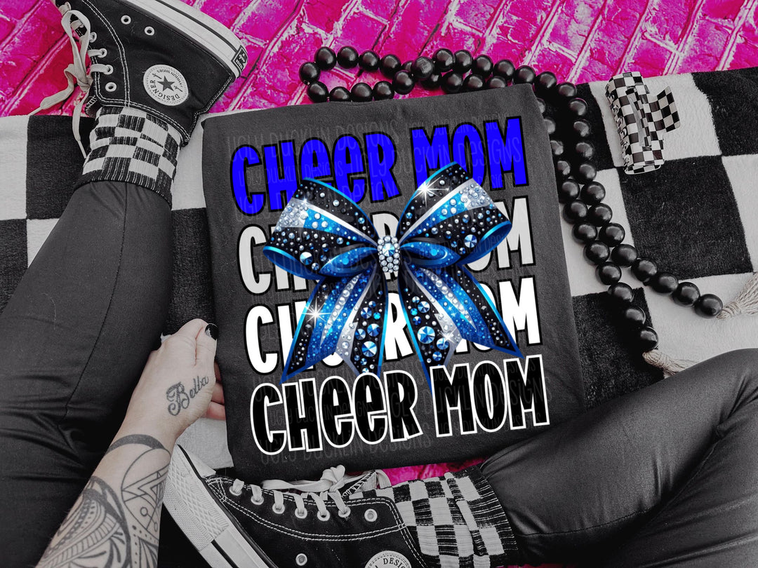 Cheer Mom (Royal Blue) DTF Print