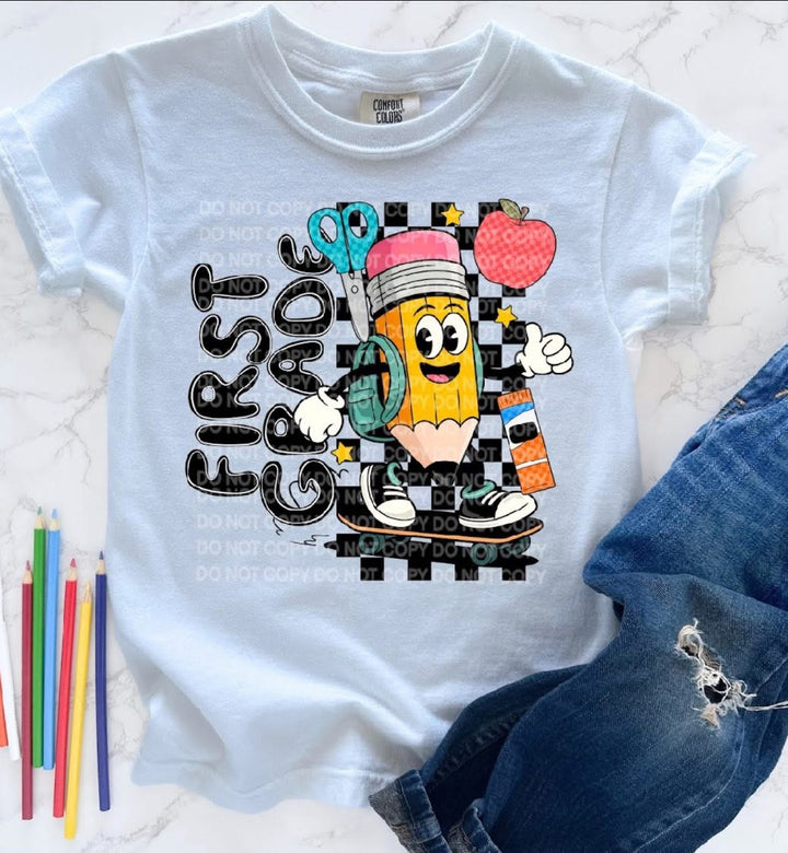 Off To School Grade Levels DTF Print
