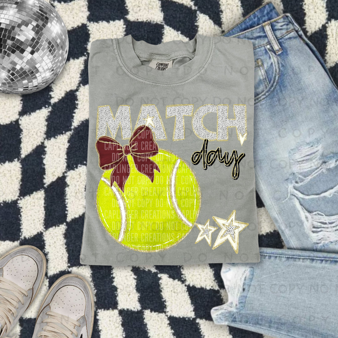 Tennis Match Day DTF Print