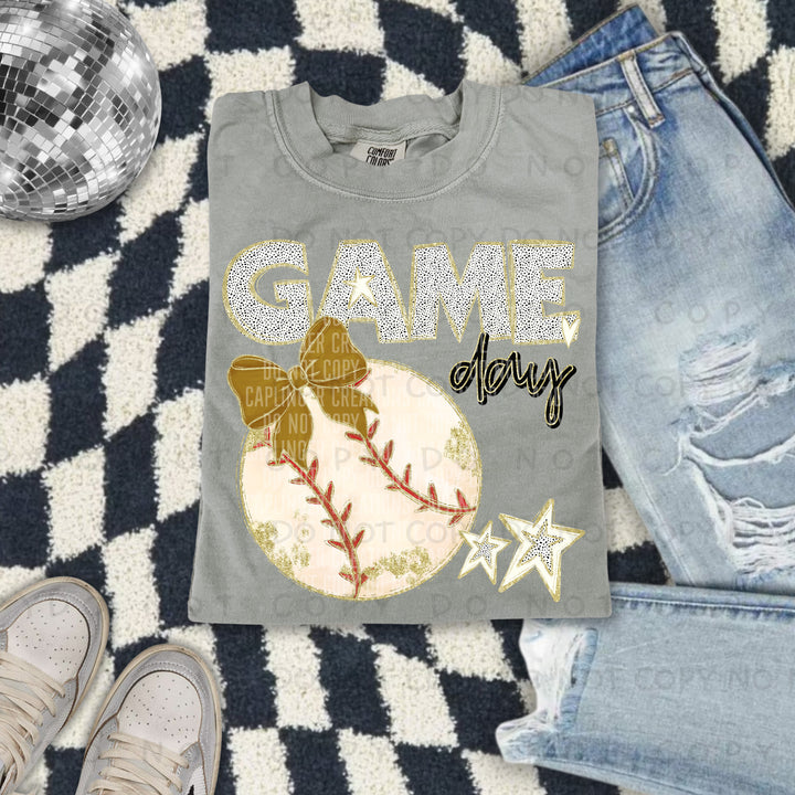 Game Day Baseball DTF Print