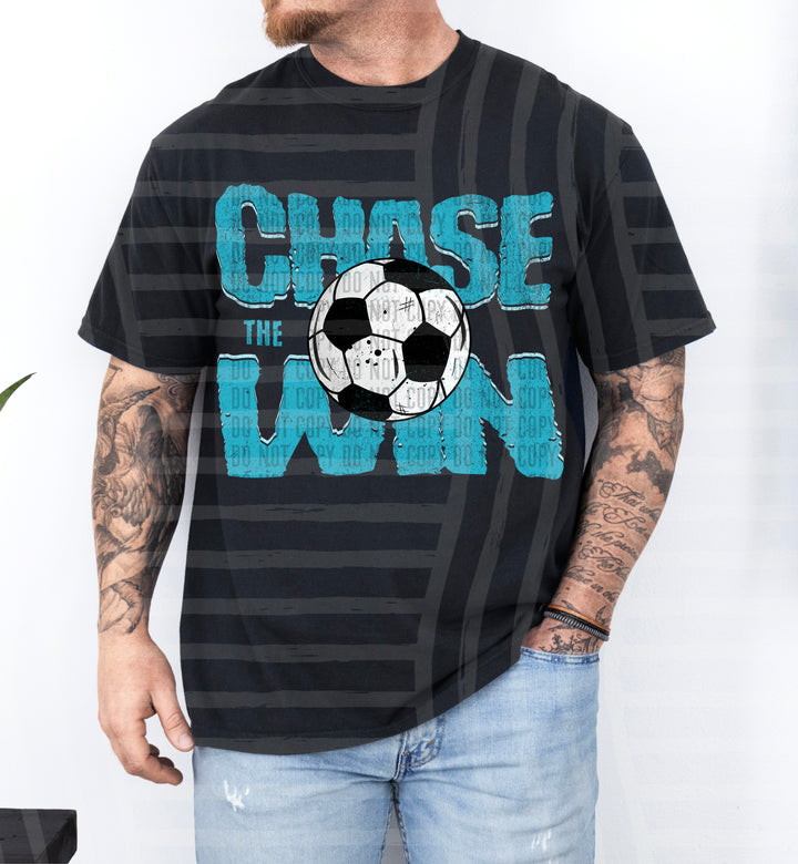 Chase The Win Soccer DTF Print