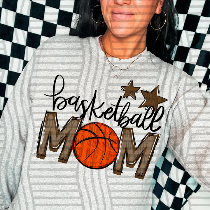Sports Mom Basketball DTF Print