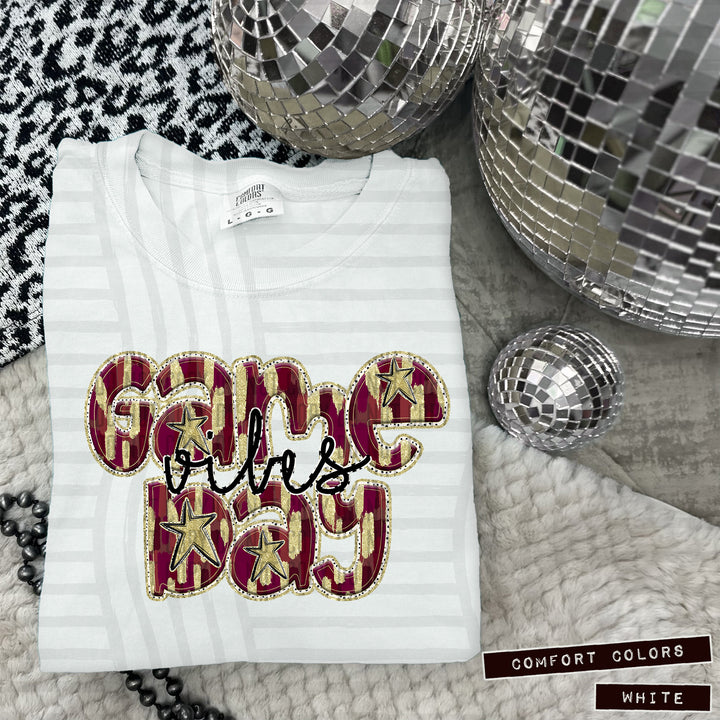 Game Day Vibes Brushstrokes DTF Print
